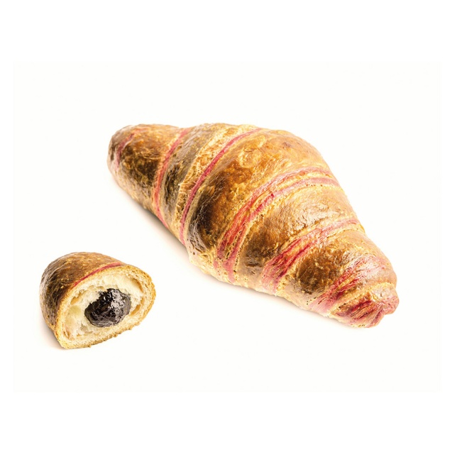 Dvoubarevný Croissant Rovný S Lesními Plody