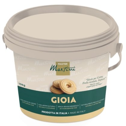 10kg šedý plastový kbelík krému Master Martini Gioia, pro krémy, šlehané těsto a těsta.