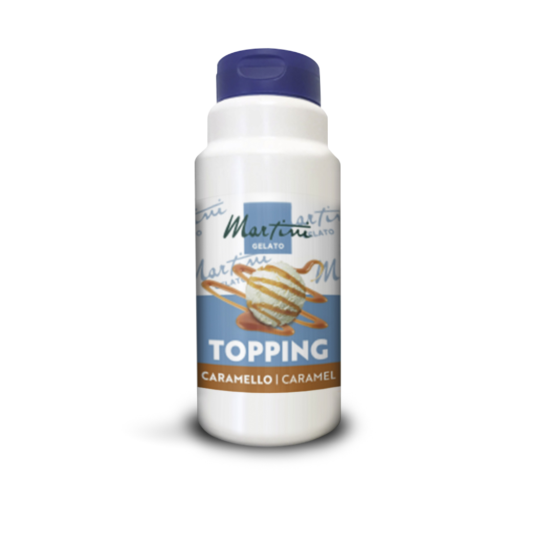 tubetto di topping al caramello per fgelatieri professionisti